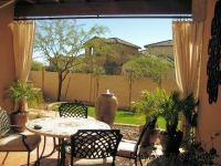 Sunbrella outdoor panels by Drapery Solutions.