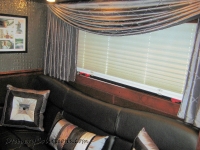 RV window treatment with valance by Drapery Solutions.